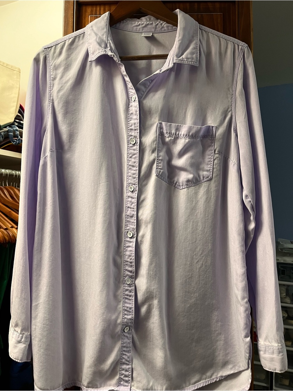 Old Navy Light Lavender Button-Down Shirt